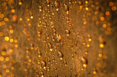 Altın su damla doku