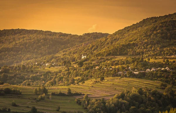 Ландшафт Літніх Карпатських Гір — стокове фото