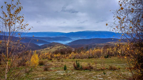 Пейзаж Осінніх Карпатських Гір — стокове фото