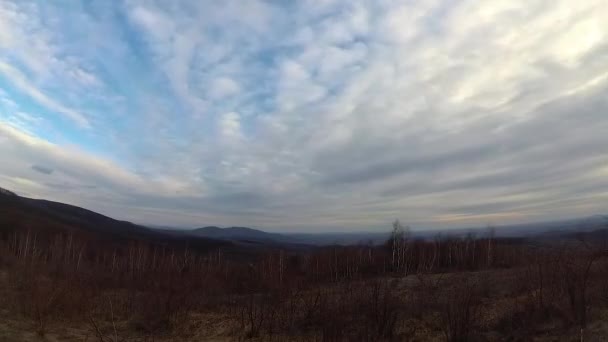 Zeitrahmen Landschaft Der Frühlingskarpaten — Stockvideo