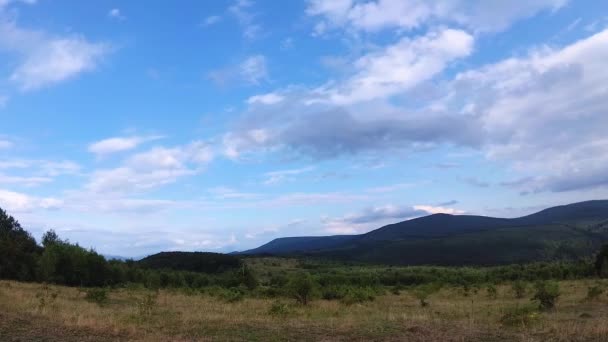 Tijd Ronden Landschap Van Zomer Karpaten — Stockvideo