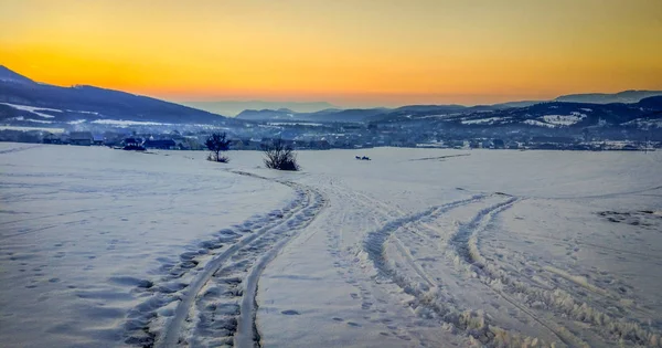 Peisaj Numit Iarna Țiganilor — Fotografie, imagine de stoc