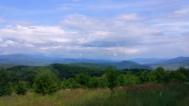 Yaz aylarında Karpat Dağları Timelapse Manzaralar