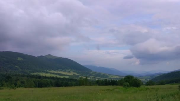 Timelapse Landscapes Dari Pegunungan Carpathian Musim Panas — Stok Video