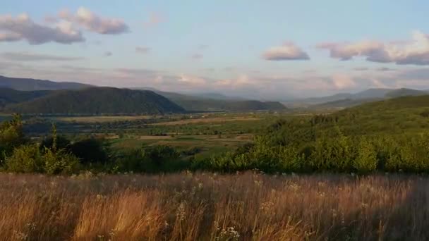 Zeitraffer Landschaften Der Karpaten Sommer — Stockvideo