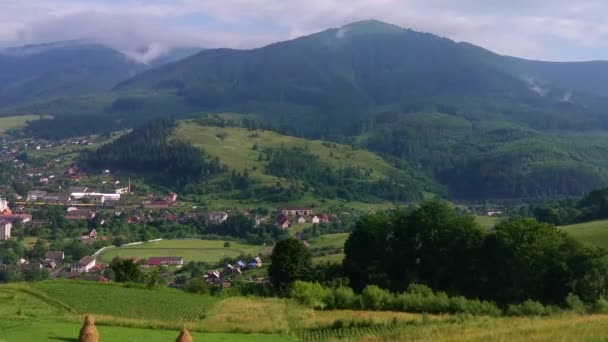 Timelapse Landscapes Carpathian Mountains Summer — Stock Video