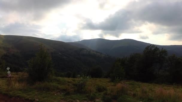 Timelapse Landschappen Van Karpaten Zomer — Stockvideo