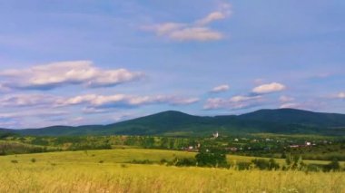 Yaz aylarında Karpat Dağları Timelapse Manzaralar