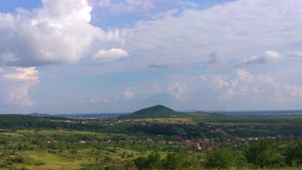 Timelapse Tájak Kárpát Hegység Nyáron — Stock videók