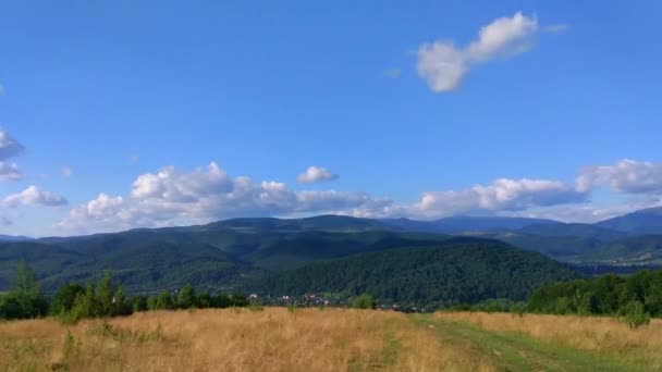 Yaz Aylarında Karpat Dağları Timelapse Manzaralar — Stok video