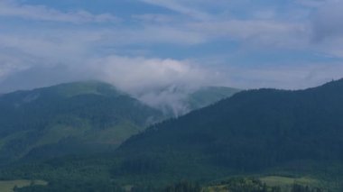 Yaz aylarında Karpat Dağları Timelapse Manzaralar