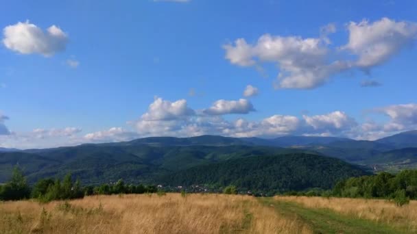 Zeitraffer Landschaften Der Karpaten Sommer — Stockvideo