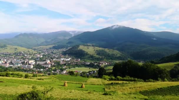 Zeitraffer Landschaften Der Karpaten Sommer — Stockvideo
