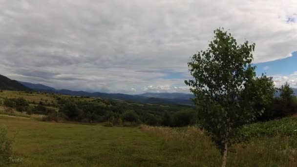 Timelapse Landscapes Carpathian Mountains Summer — Stock Video