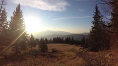 Sonbahar Karpat manzara timelapse