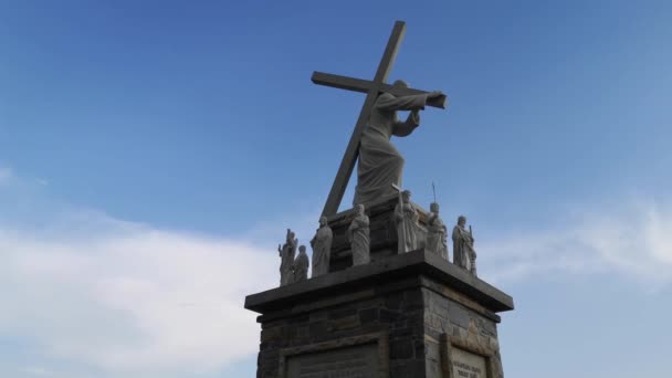 Denkmal Für Christus Und Die Apostel — Stockvideo