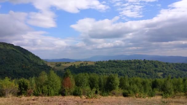 Timelapse Autumn Carpathian Landscapes — Stock Video