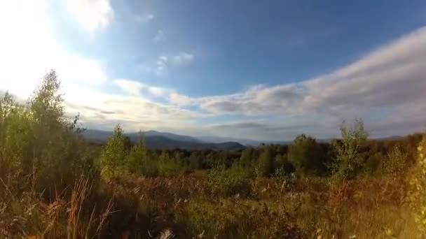 Хронология Осенних Карпатских Пейзажей — стоковое видео