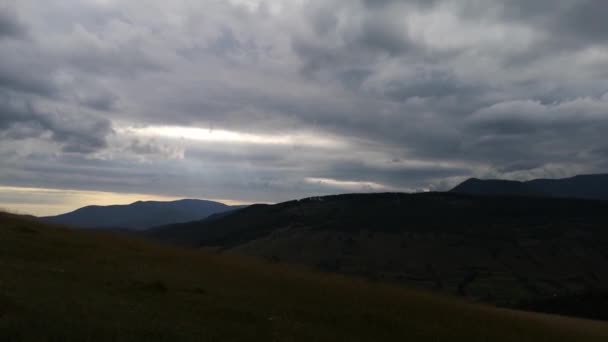 Landscapes Carpathian Mountains Summer — Stock Video