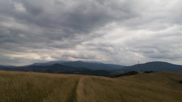 Krajina Karpat Létě — Stock video