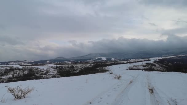 Kış Karpat Manzara Timelapse — Stok video