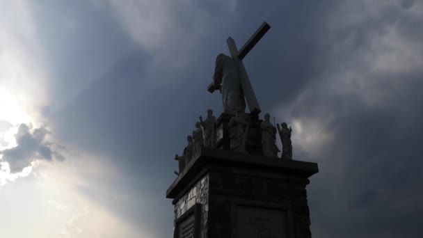 Monument Voor Christus Apostelen — Stockvideo