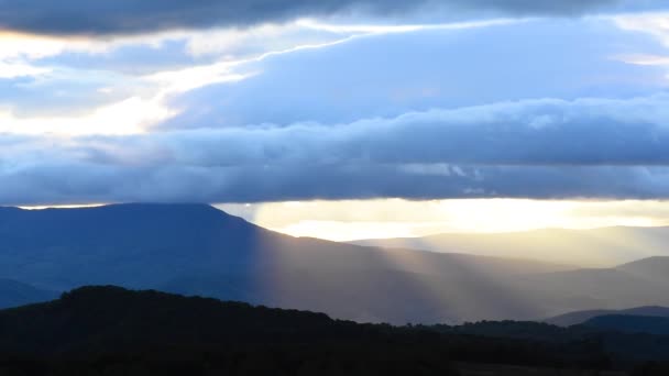 Timelapse Autumn Carpathian Landscapes — Stock Video