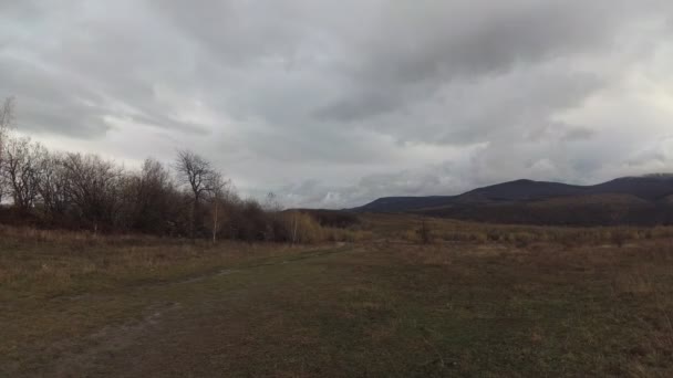 Časový Interval Podzimní Karpatské Krajiny — Stock video