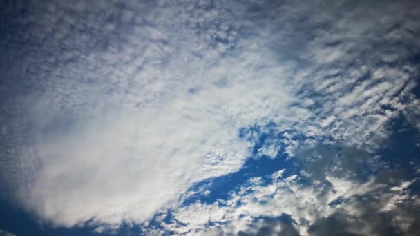 Wolken Bewegen Zich Snel Lucht — Stockvideo