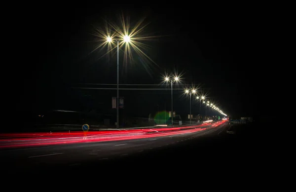Paisaje Llamado Velocidad Nocturna — Foto de Stock