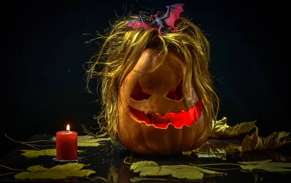 Citrouilles Halloween Image Homme — Photo