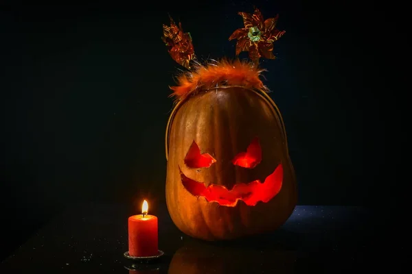 Halloween Pumpkins Kép Ember — Stock Fotó
