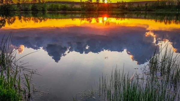 Landscape called Sunset in the water