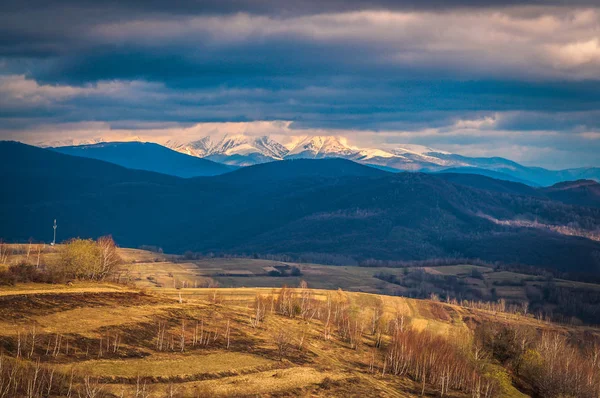 Peisaj Numit Transcarpatia Însorită — Fotografie, imagine de stoc