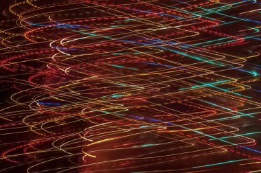 Soyut şenlikli ışık çizimleri