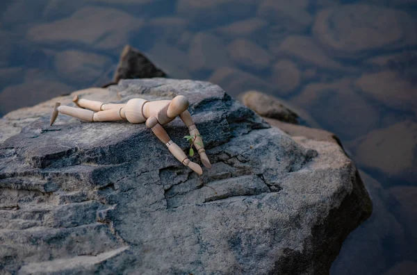 Eklemli küçük adam bitki korur