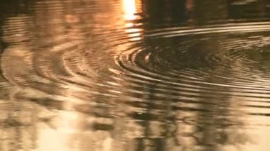 Dağ nehrinde akşam