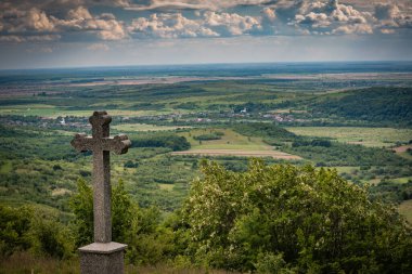 Çapraz fırtınadan önce Karpatlar 'da manzara