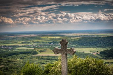 Çapraz fırtınadan önce Karpatlar 'da manzara