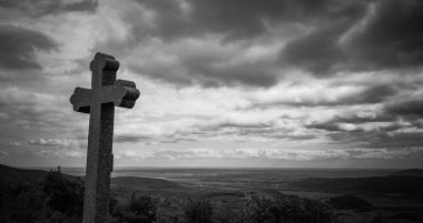 Çapraz fırtınadan önce Karpatlar 'da manzara