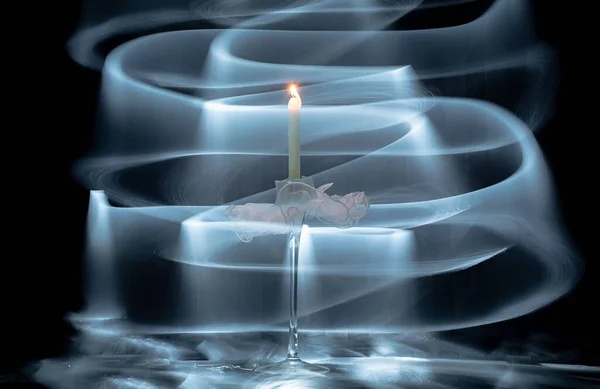 Candlestick Candle Image Ballerina — Stock Photo, Image