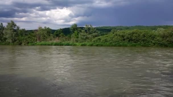 Río Montaña Que Fluye Los Cárpatos — Vídeos de Stock