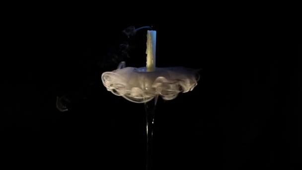 Κερί Κερί Στην Εικόνα Μιας Μπαλαρίνας — Αρχείο Βίντεο