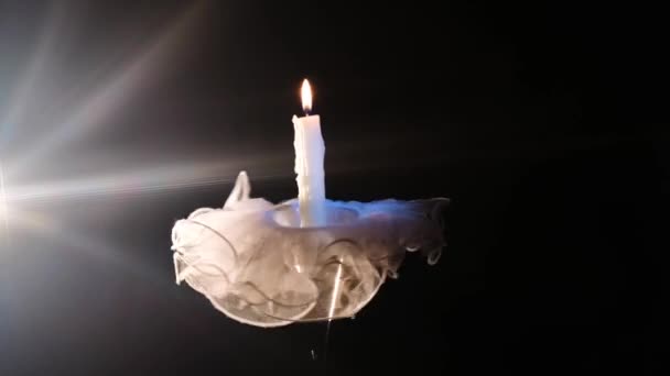 キャンドルスティックとキャンドルのイメージのバレリーナ ストック動画 C Lyudmila Lucienne