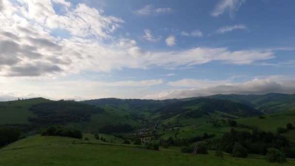 Paisagens Das Montanhas Cárpatas Verão — Vídeo de Stock