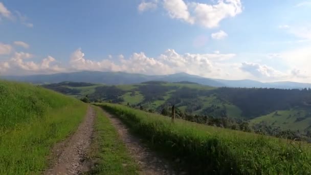 Suv Viagens Verão Cárpatos — Vídeo de Stock