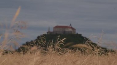 Kalenin dış hatlarıyla buğday tarlası