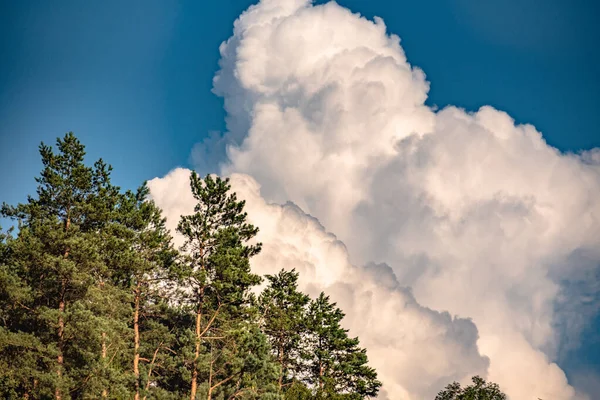 Nuages Orage Dans Ciel Été — Photo