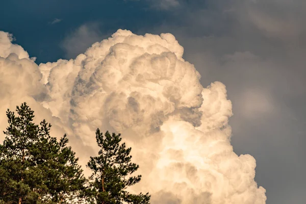 Nuages Orage Dans Ciel Été — Photo