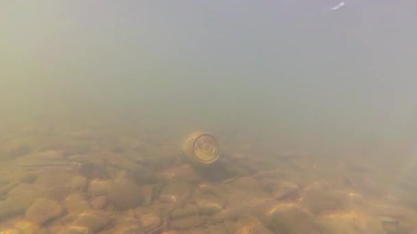 山河在水底拍摄 — 图库视频影像